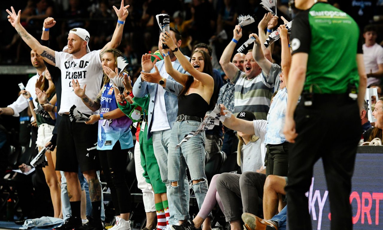 Fans celebrating